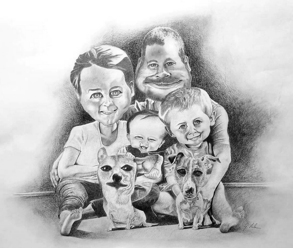Familie_Karikatur