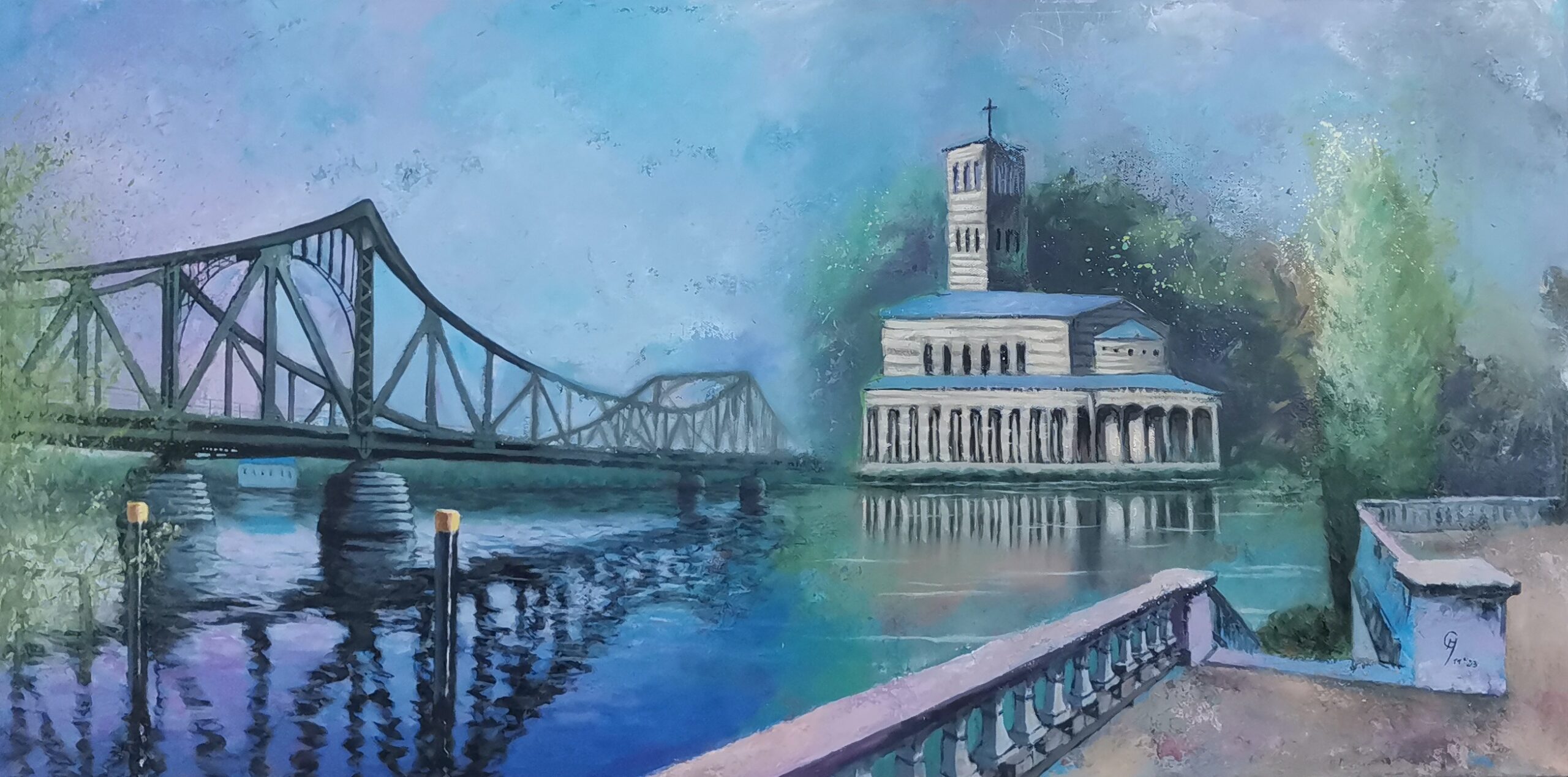 Glienicker Brücke, Acryl auf Leinwand, 50 x 100 cm
🟢 VERFÜGBAR