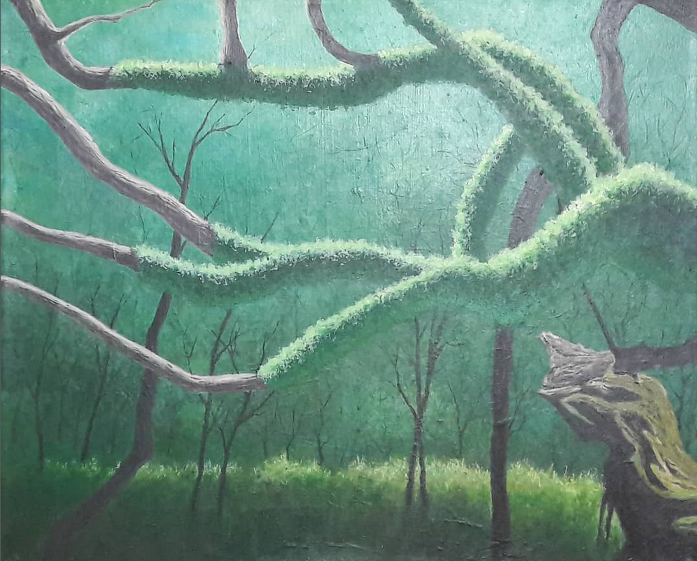 Wald, Acryl auf Leinwand
🔴 VERKAUFT 
