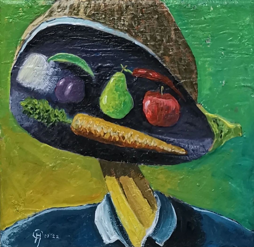 Mr. ugly food, Acryl auf Leinwand, 20 x 20 cm
🟢 VERFÜGBAR