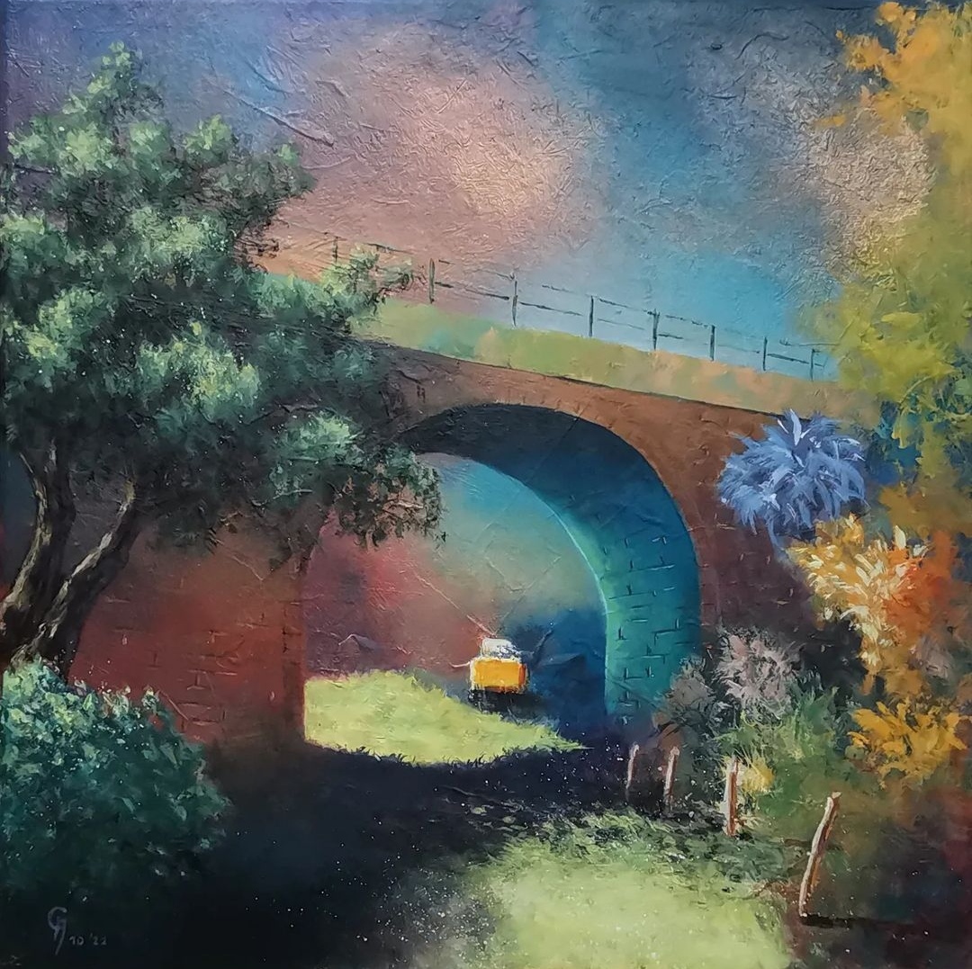 The Scottish bridge, Acryl auf Leinwand, 40 x 40 cm
🟢 VERFÜGBAR