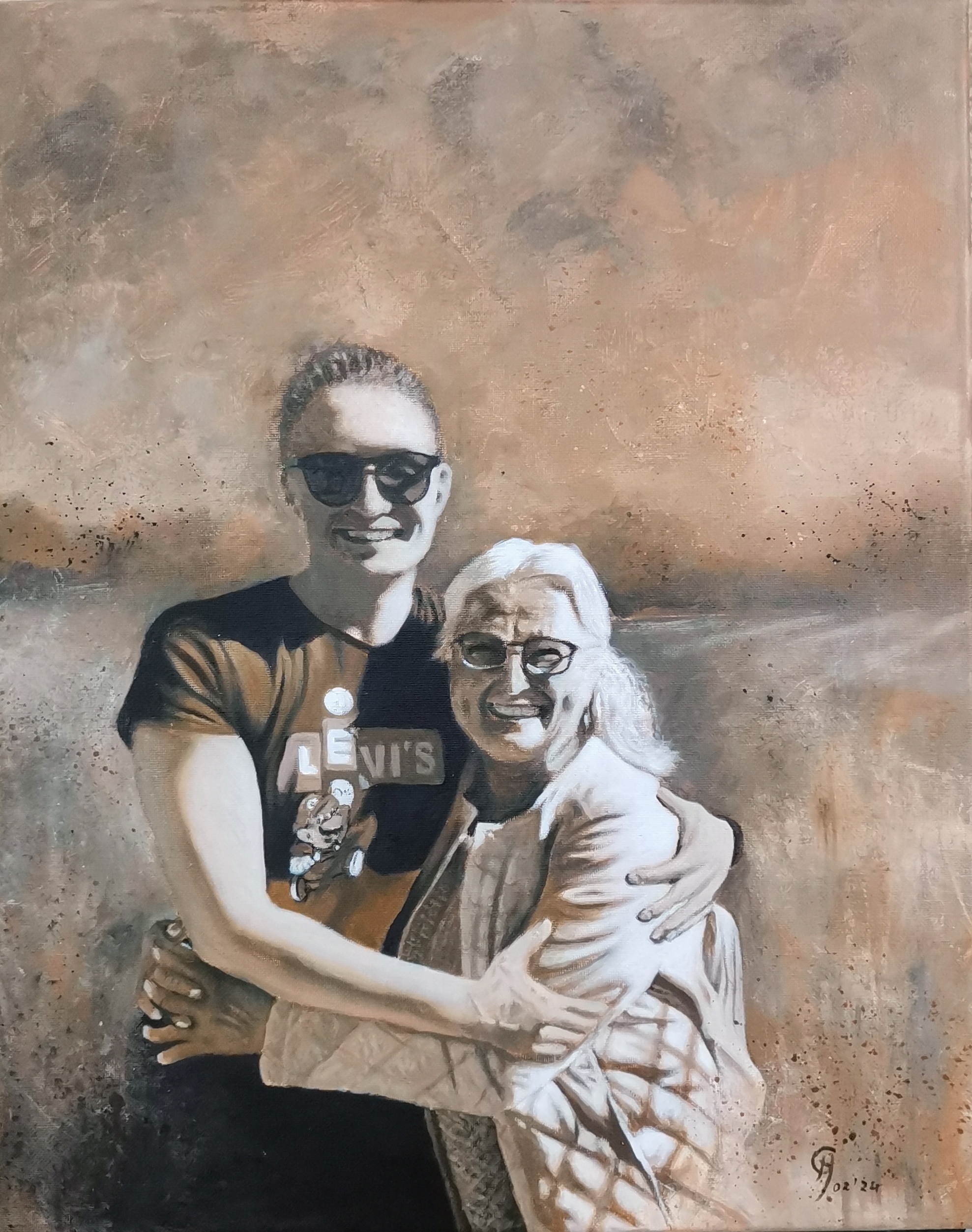 Portrait von Oma und Enkelin, Acryl auf Leinwand, 40 x 50 cm
🔴 VERKAUFT