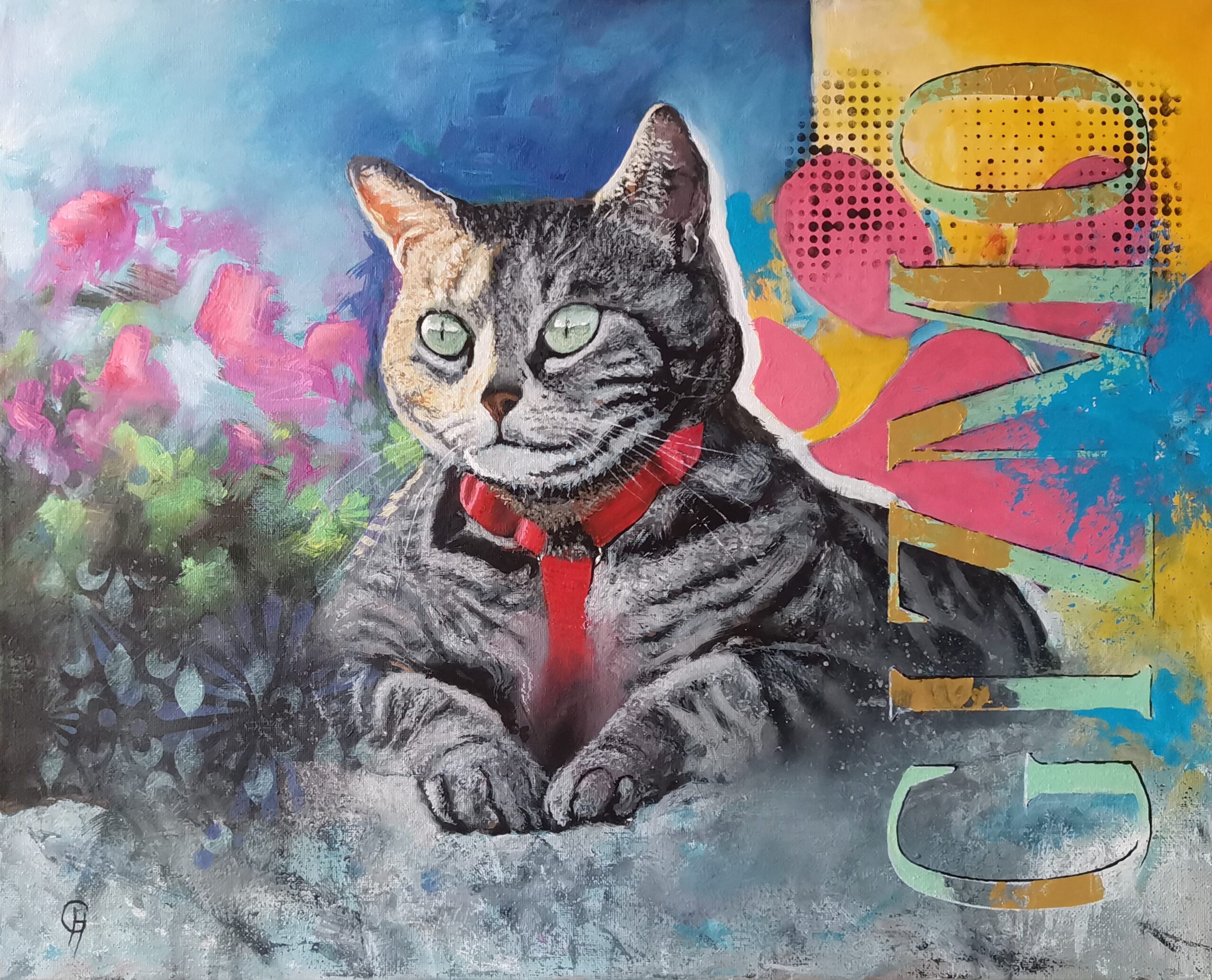 Gizmo, Acryl auf Leinwand, 50 x 40 cm
