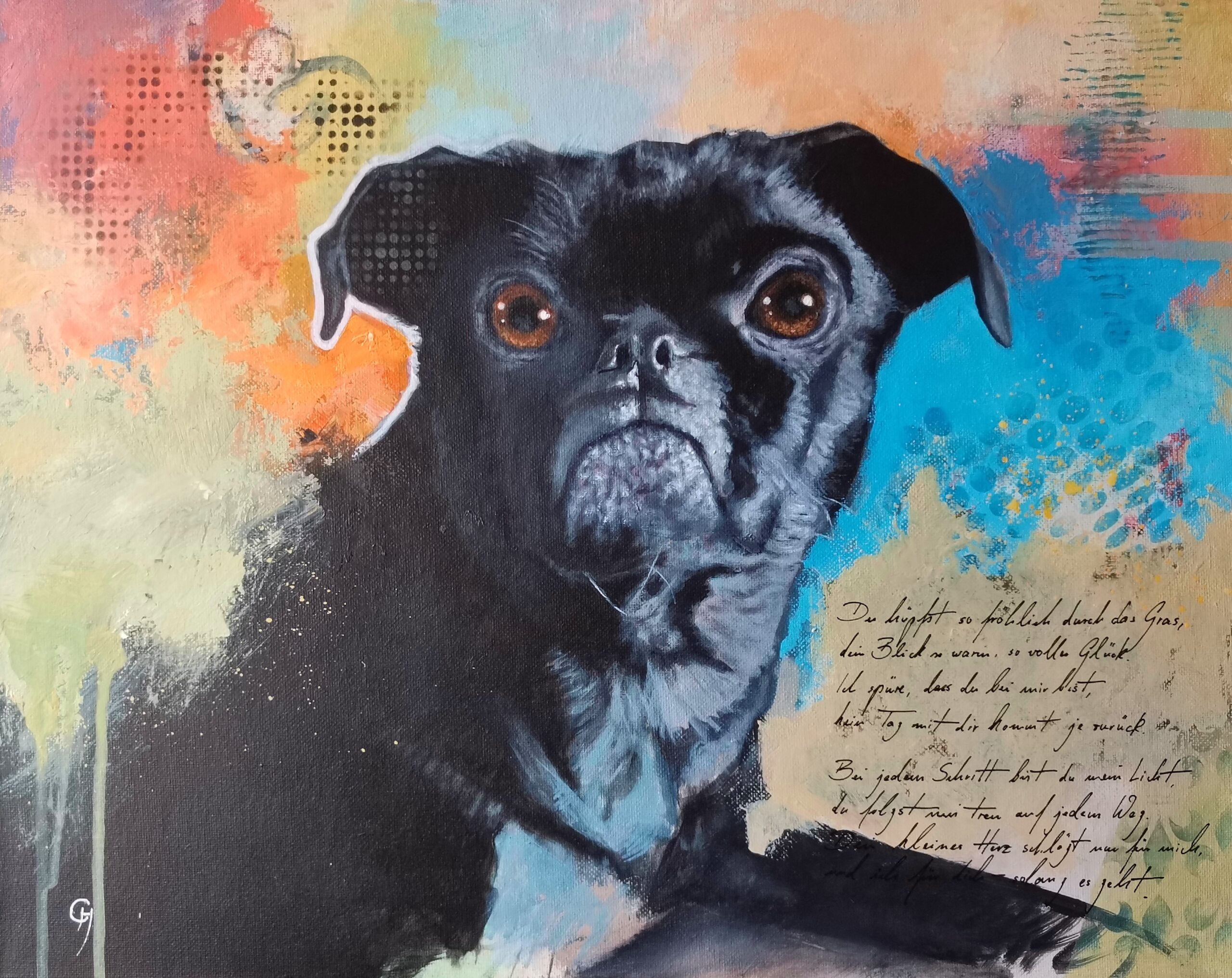 Flumi, Acryl auf Leinwand, 50 x 40 cm