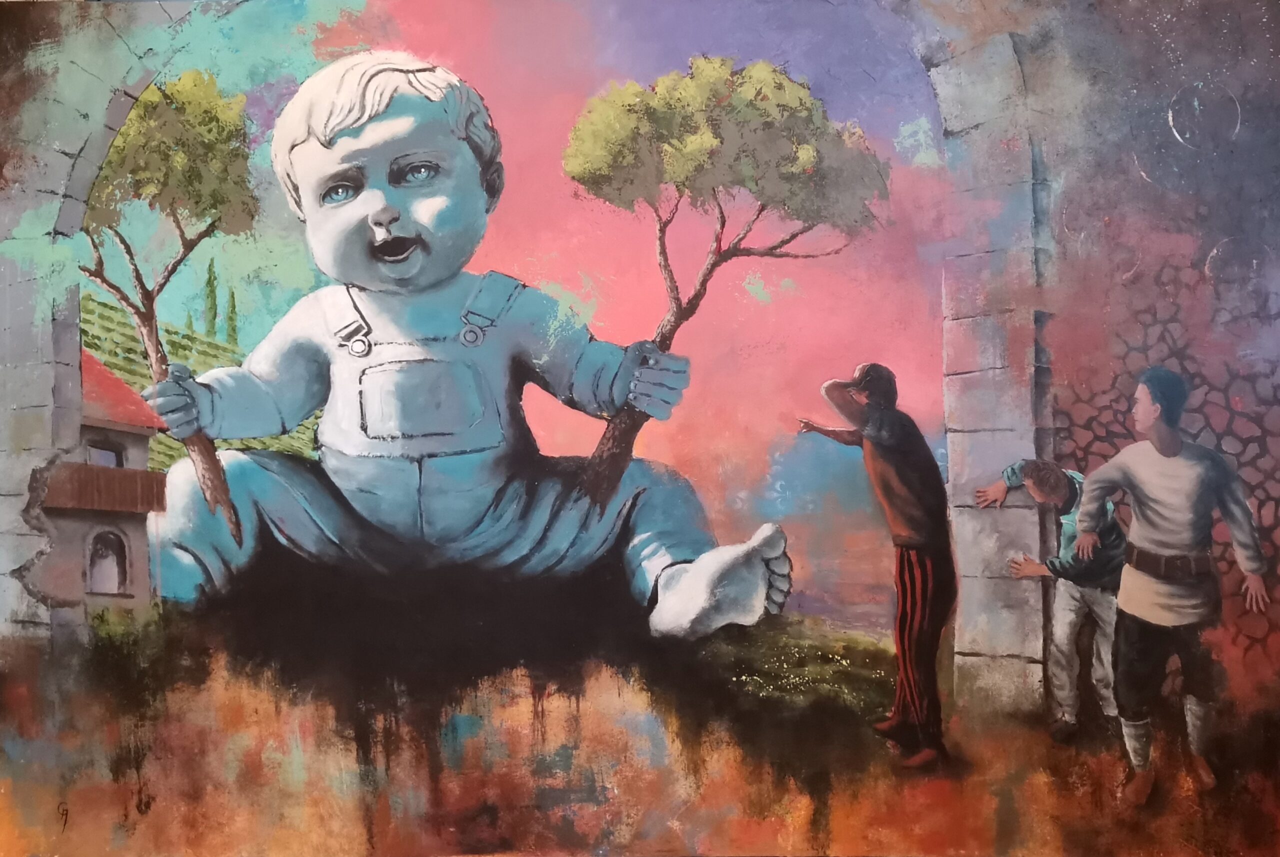 Große Aussicht, Acryl auf Leinwand, 150 x 100 cm