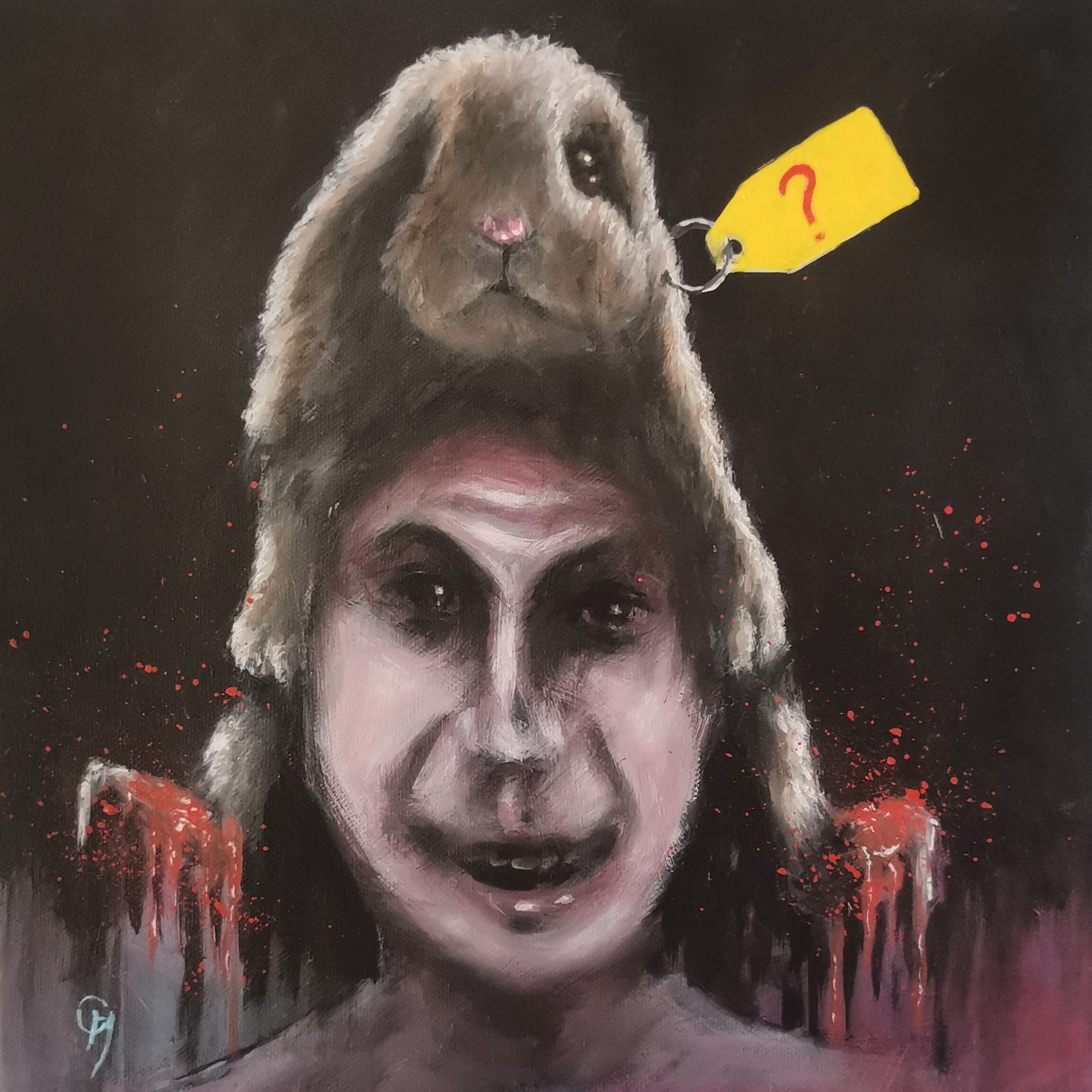 Wertmarke Leben, Acryl auf Leinwand, 30 x 30 cm